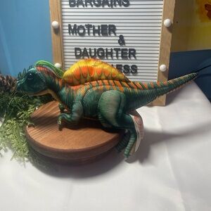 Fiesta Vibrant Green and Orange Dinosaur Accessory